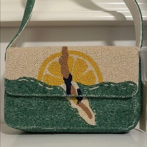 Viral Ocean Swimmer Beaded Made in India Shoulder Bag